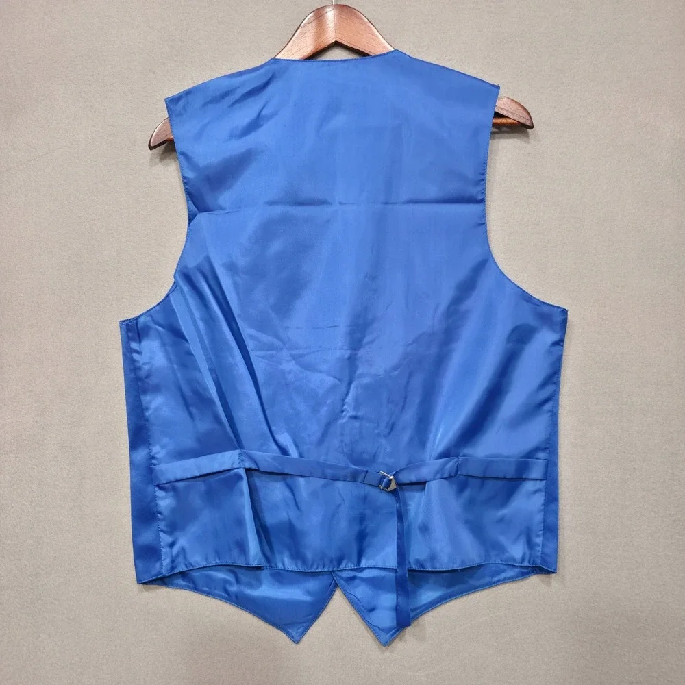 Vesuvio Napoli‎ in Italy Men's Blue Tuxedo Vest Size Medium